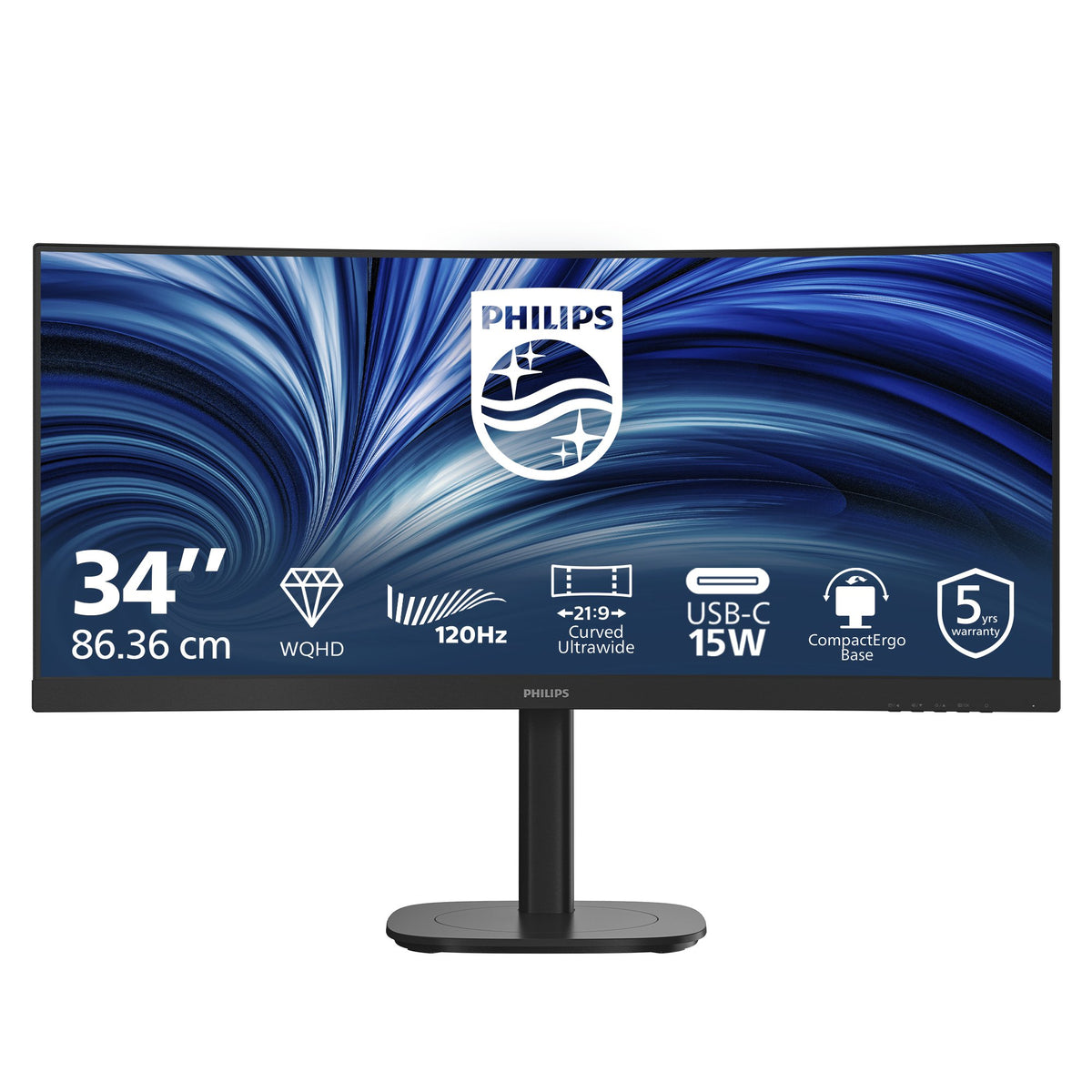 EAN 8721038007800 - Philips 34B2N3500C/00 pantalla para PC 86,4 cm (34") 3440 x 1440 Pixeles Wide Quad HD LCD Negro imagen 1