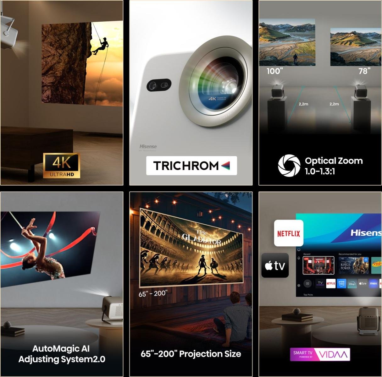 Projektor Hisense M2pro Laser 4k