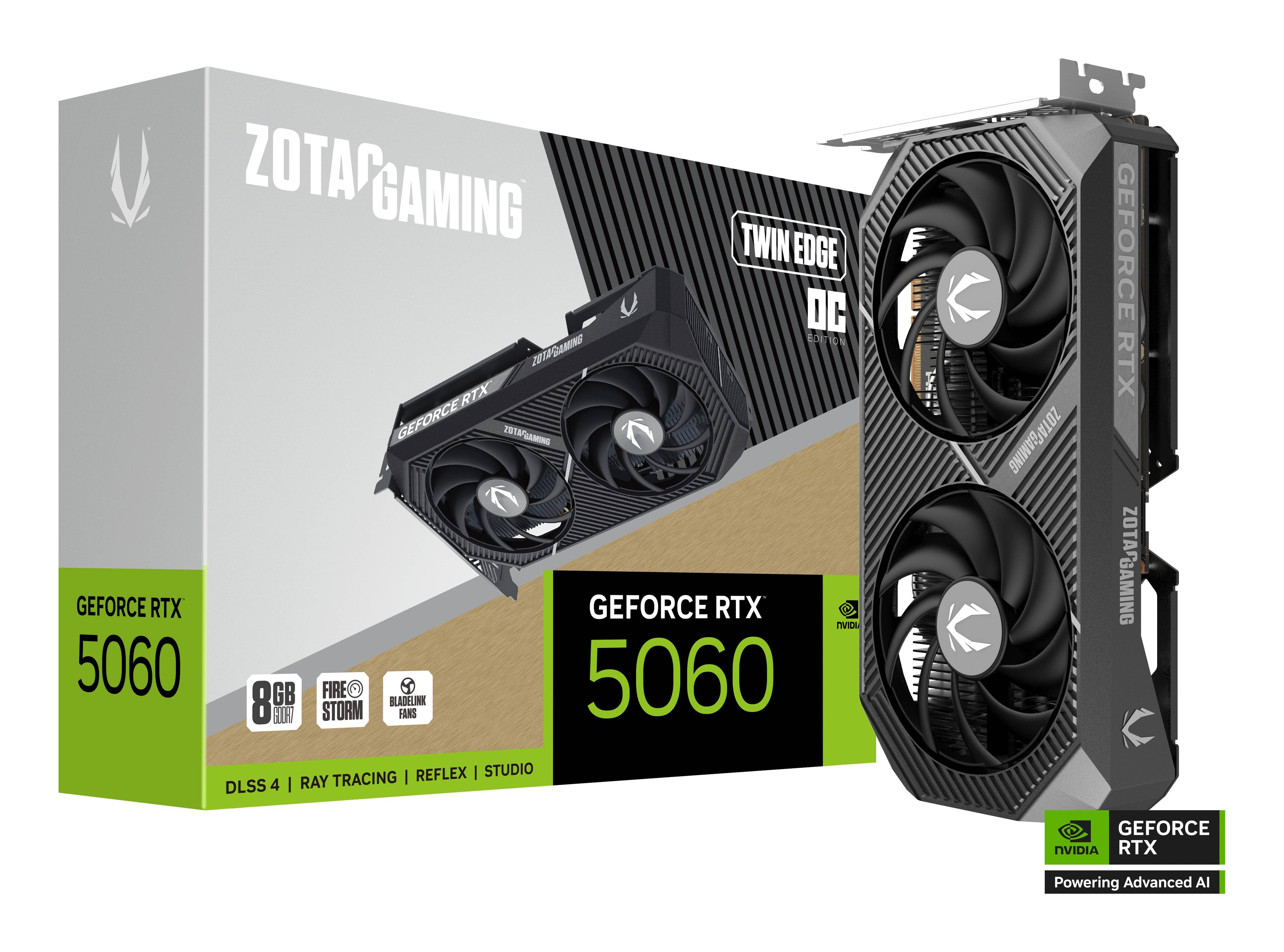 Zotac Rtx 5060 Twin Edge Oc 8gb Gddr7 Hdmi 3xdp