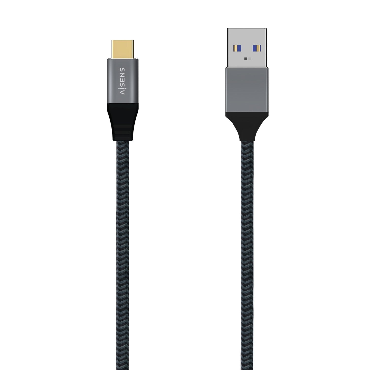Aisens Cable Usb 3.1 Gen2 Aluminio 10gbps 3a - Tipousb-C/M-A/M - 2m - Gris
