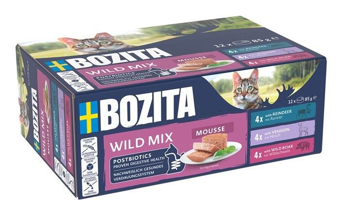 Bozita Mousse Mixed Wild 12x85g