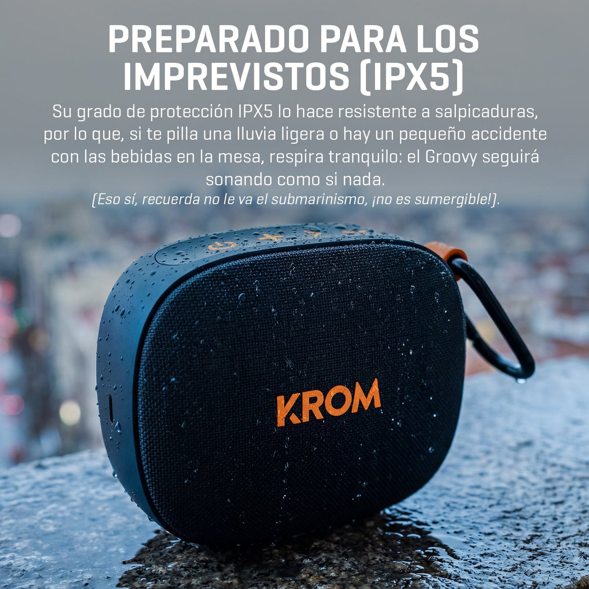 EAN 8436587976841 - Krom NXKROMGROOVY altavoz portátil o de fiesta Altavoz monofónico portátil Negro, Naranja 5 W imagen 20