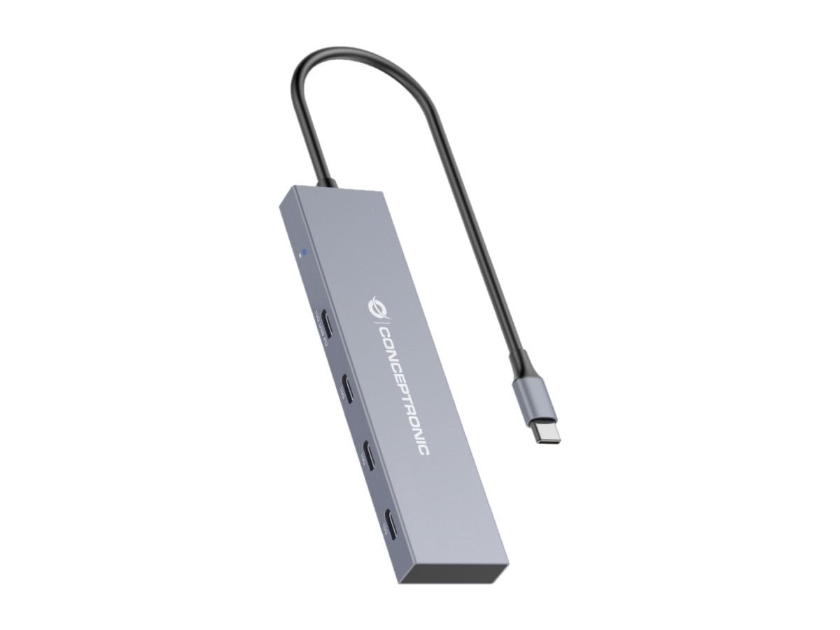 Conceptronic Hub Usb-C Con 4x Usb-C Pd De Hasta 100w - Carcasa De Aluminio