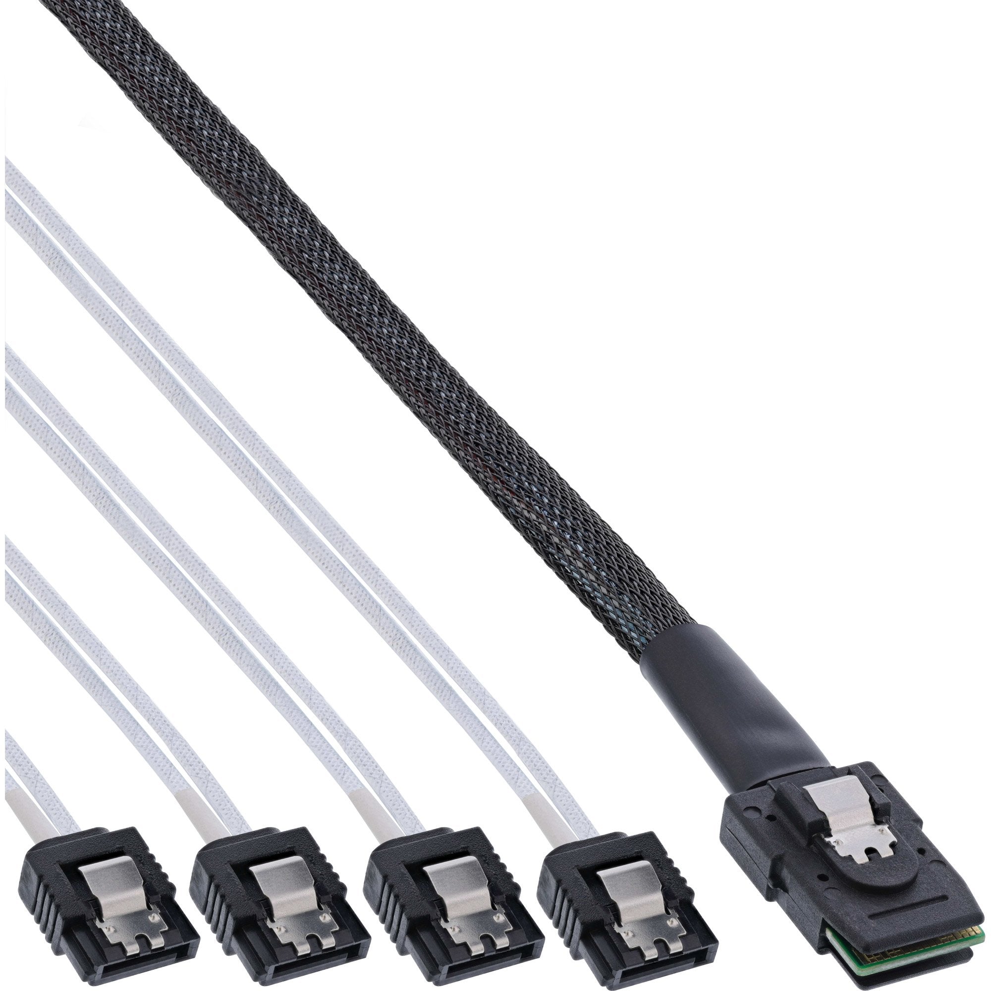 Cable Sas Inline Mini Sas Sff8087 A 4x Sata Ocr Directo 0,75 M