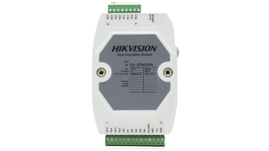 Hikvision Módulo Distribuidor De Alarma Por Ethernet Poe, 6 Entradas / 6 Salidas