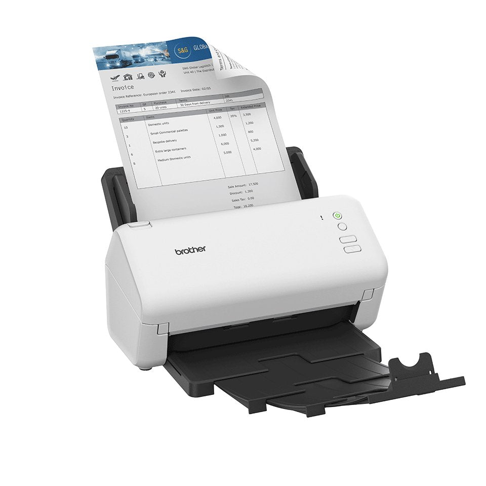 Scanner De Documentos De Sobremesa Brother Ads-4100 Color, Con Cable