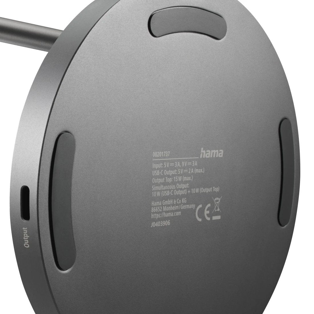 EAN 4047443536730 - Hama 00201737 cargador de dispositivo móvil Auriculares, Smartphone Negro USB Cargador inalámbrico Carga imagen 5