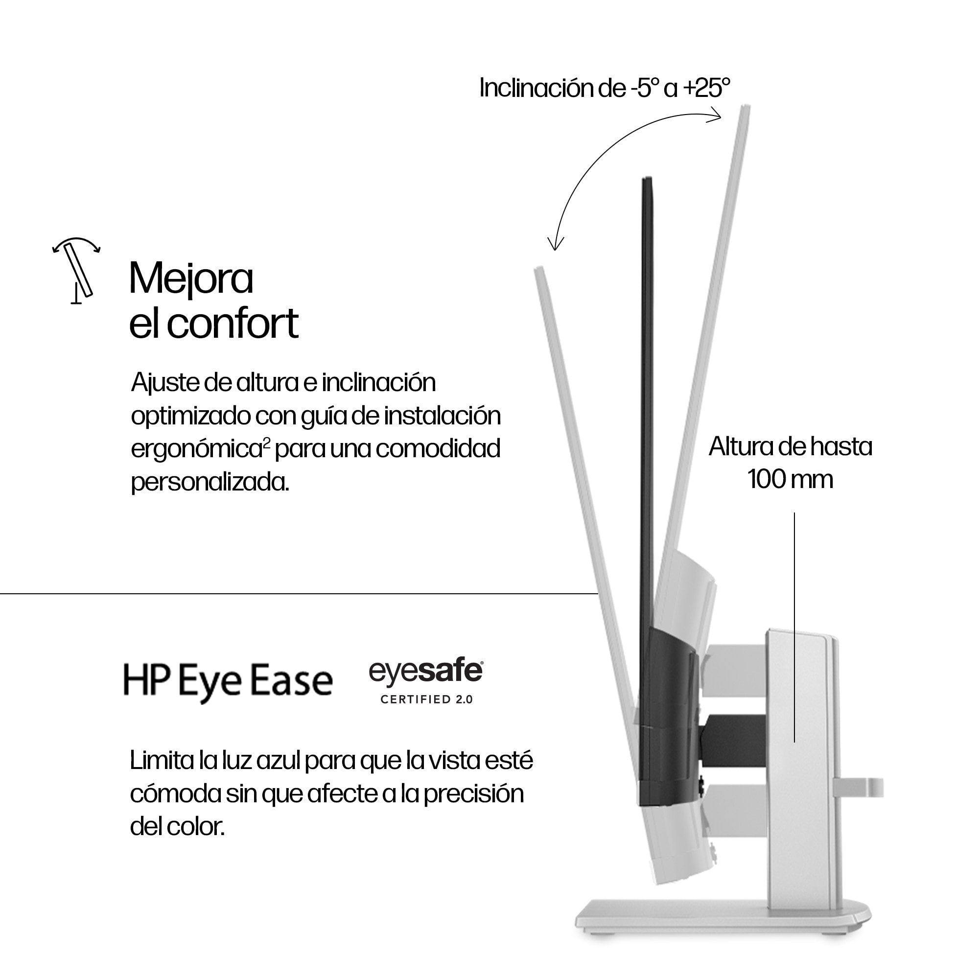 EAN 197498939001 - HP Series 5 27 inch FHD Height Adjust Monitor - 527sh pantalla para PC 68,6 cm (27") 1920 x 1080 Pixeles F imagen 12