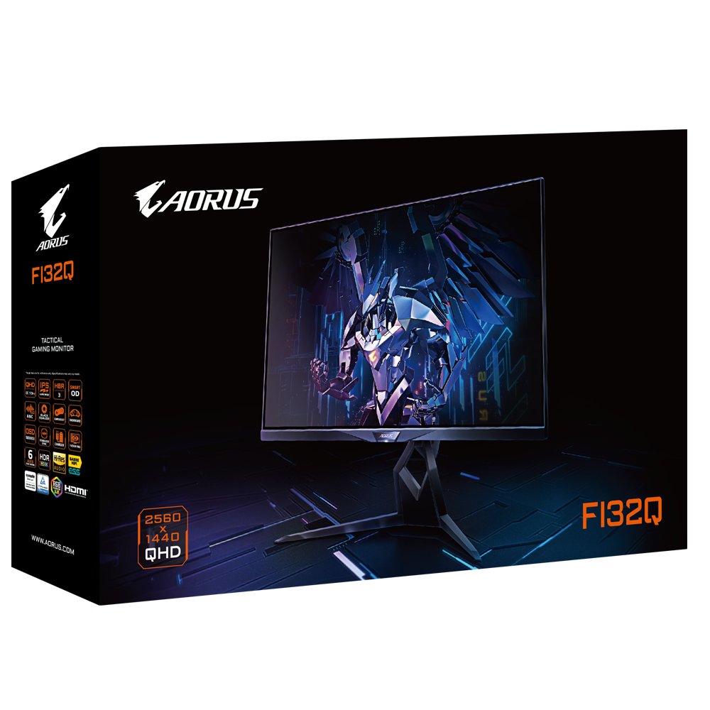 Monitor Gigabayte Aorus Fi32q 27" Ips 2560 X 1440 3 50 Cd/M2 2xhdmi 1xdp