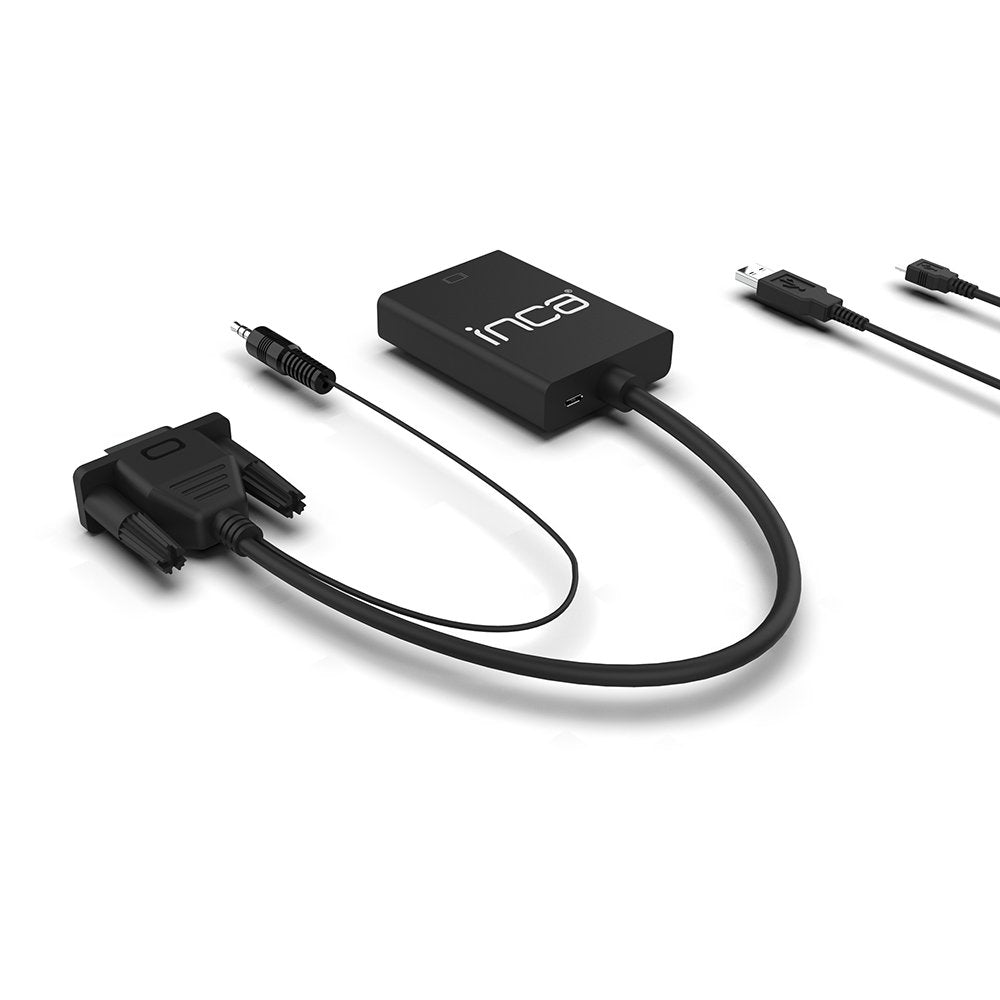 Inca Adaptador Ivth-02 Vga + Usb-A + Audio > Hdmi 0.2m Retail