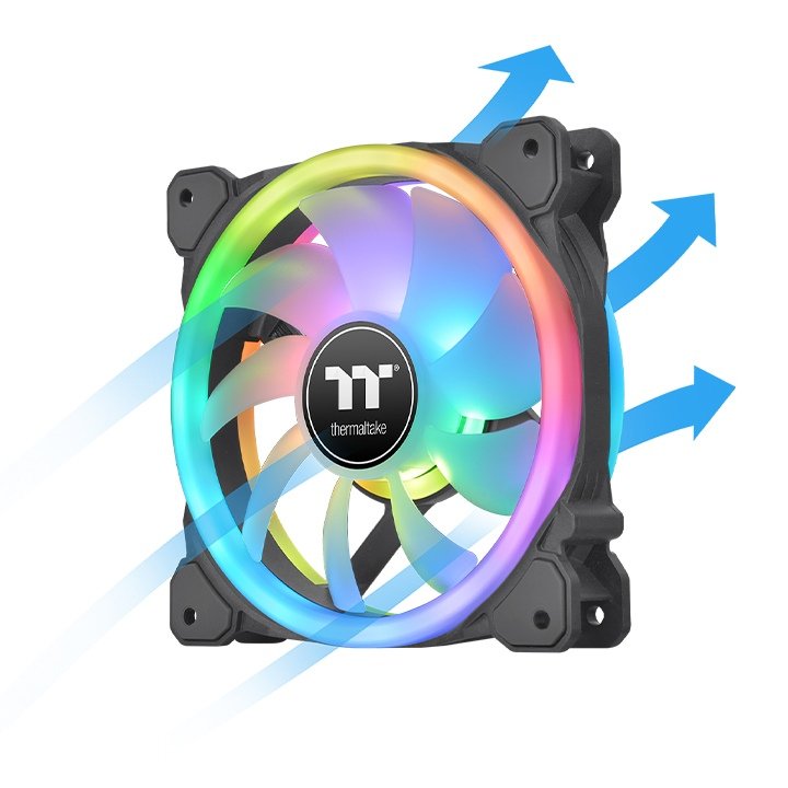 EAN 4713227531078 - Thermaltake SWAFAN 12 RGB Carcasa del ordenador Ventilador 12 cm Negro 3 pieza(s) imagen 2