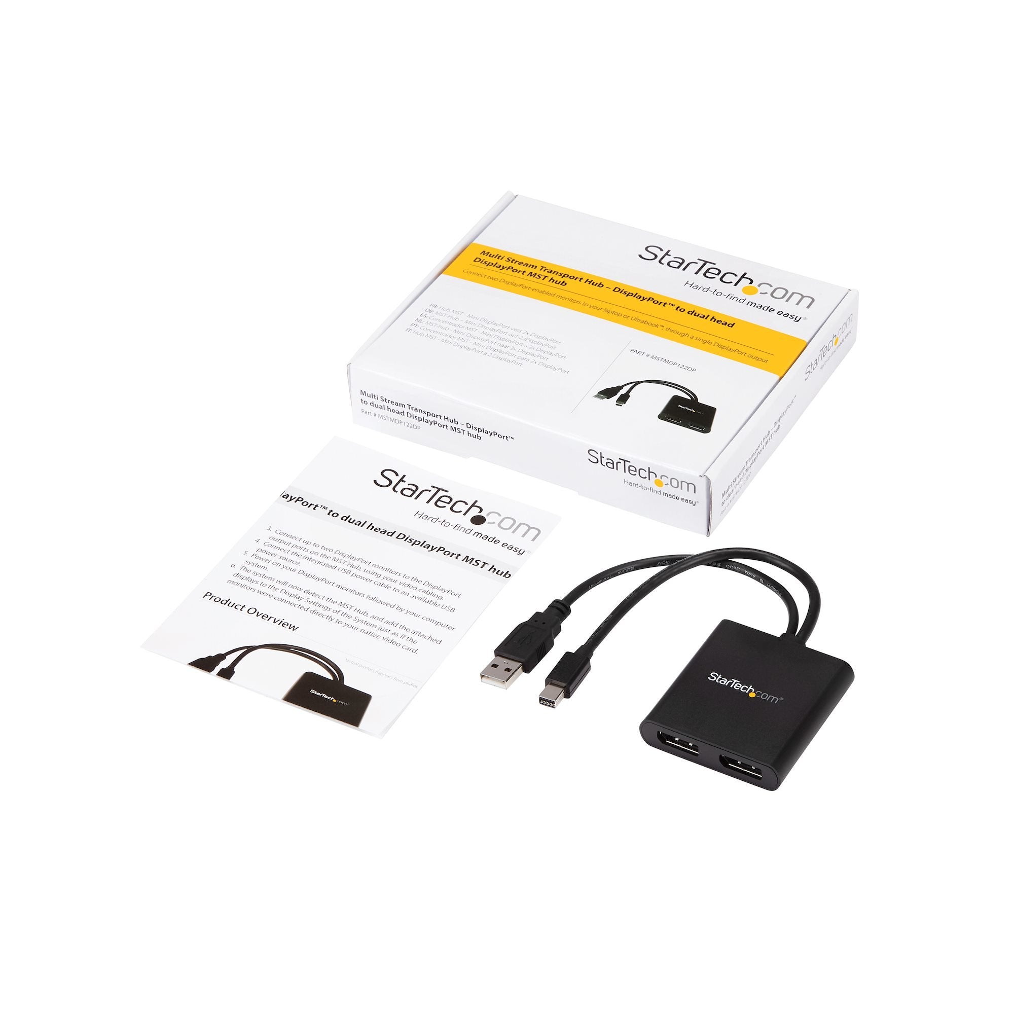 EAN 0065030861113 - StarTech.com MSTMDP122DP divisor de video Mini DisplayPort 2x DisplayPort imagen 7