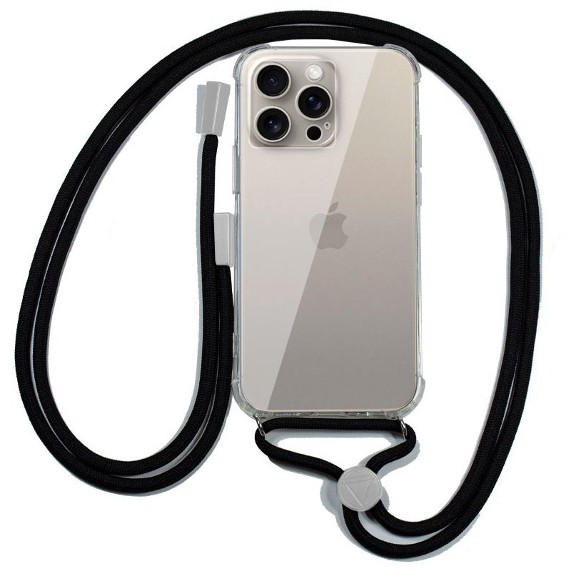 Funda Cool Iphone 15 Pro Max Transparente Negro