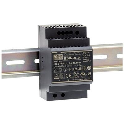 EAN 5715063703731 - MEAN WELL HDR-60-12 adaptador e inversor de corriente 60 W imagen 1