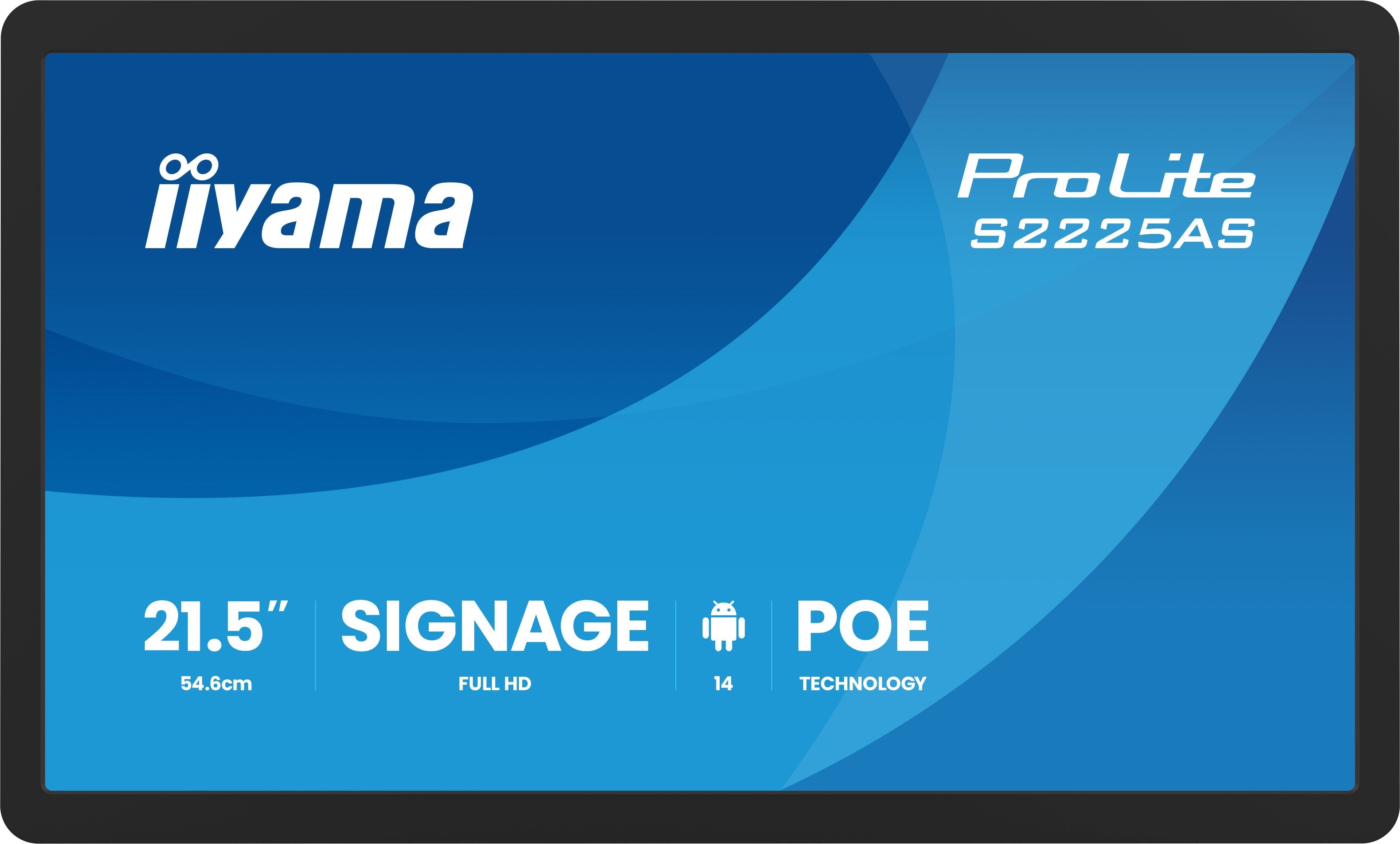 EAN 4948570127177 - iiyama ProLite S2225AS-B1P Pantalla plana para señalización digital 54,6 cm (21.5") LCD Wifi 500 cd / m² imagen 2