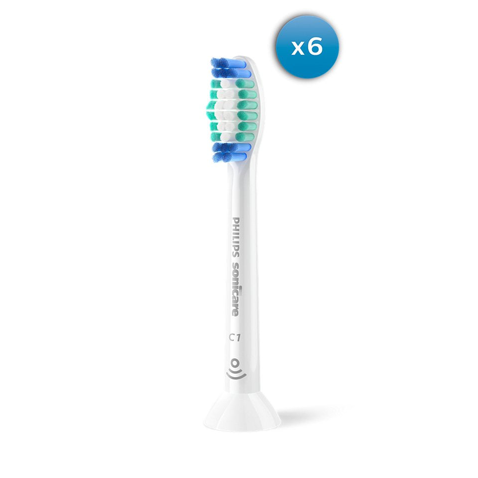 EAN 8720689037464 - Philips Sonicare ProResults plaque control HX6016/87 cepillo de cabello 6 pieza(s) Blanco imagen 1