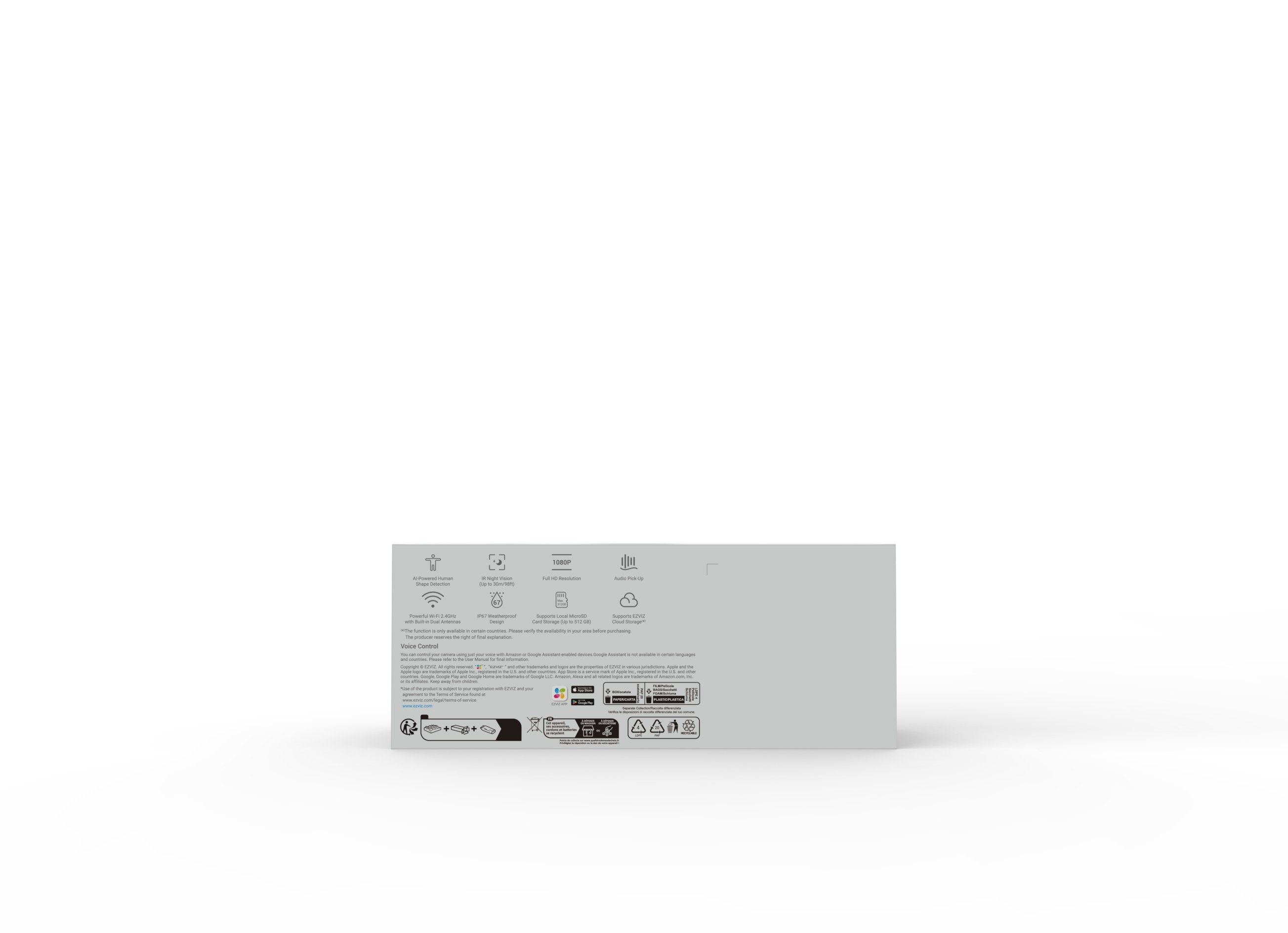EAN 6941545614731 - EZVIZ H3c Bala (forma) Cámara de seguridad IP Exterior 1920 x 1080 Pixeles Pared imagen 13