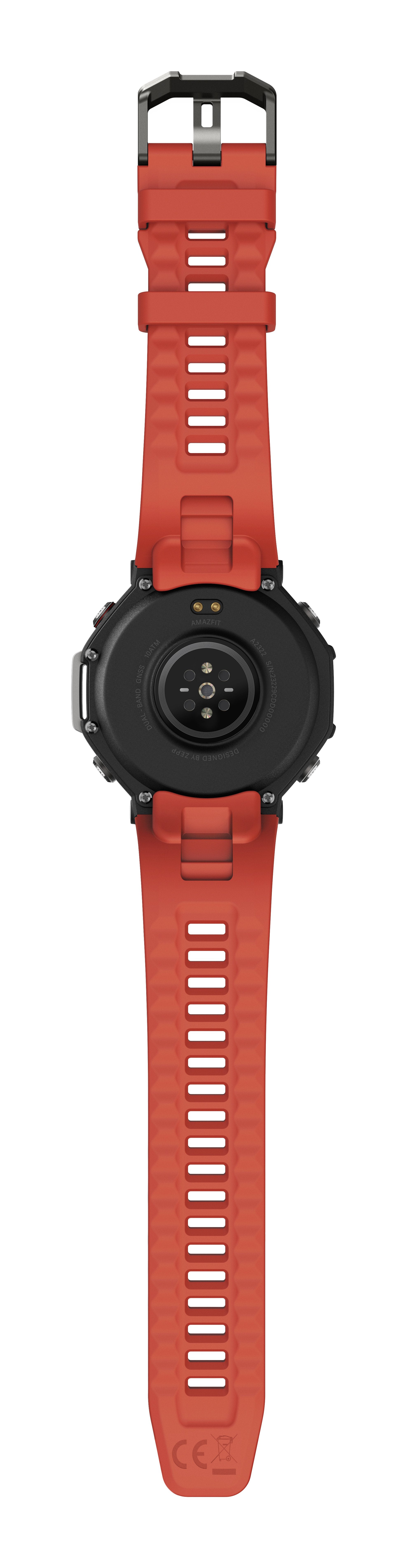 EAN 6970100374933 - Amazfit T-Rex 3 Lava 3,81 cm (1.5") AMOLED 48.5 mm Digital 480 x 480 Pixeles Pantalla táctil Negro, Acero imagen 8