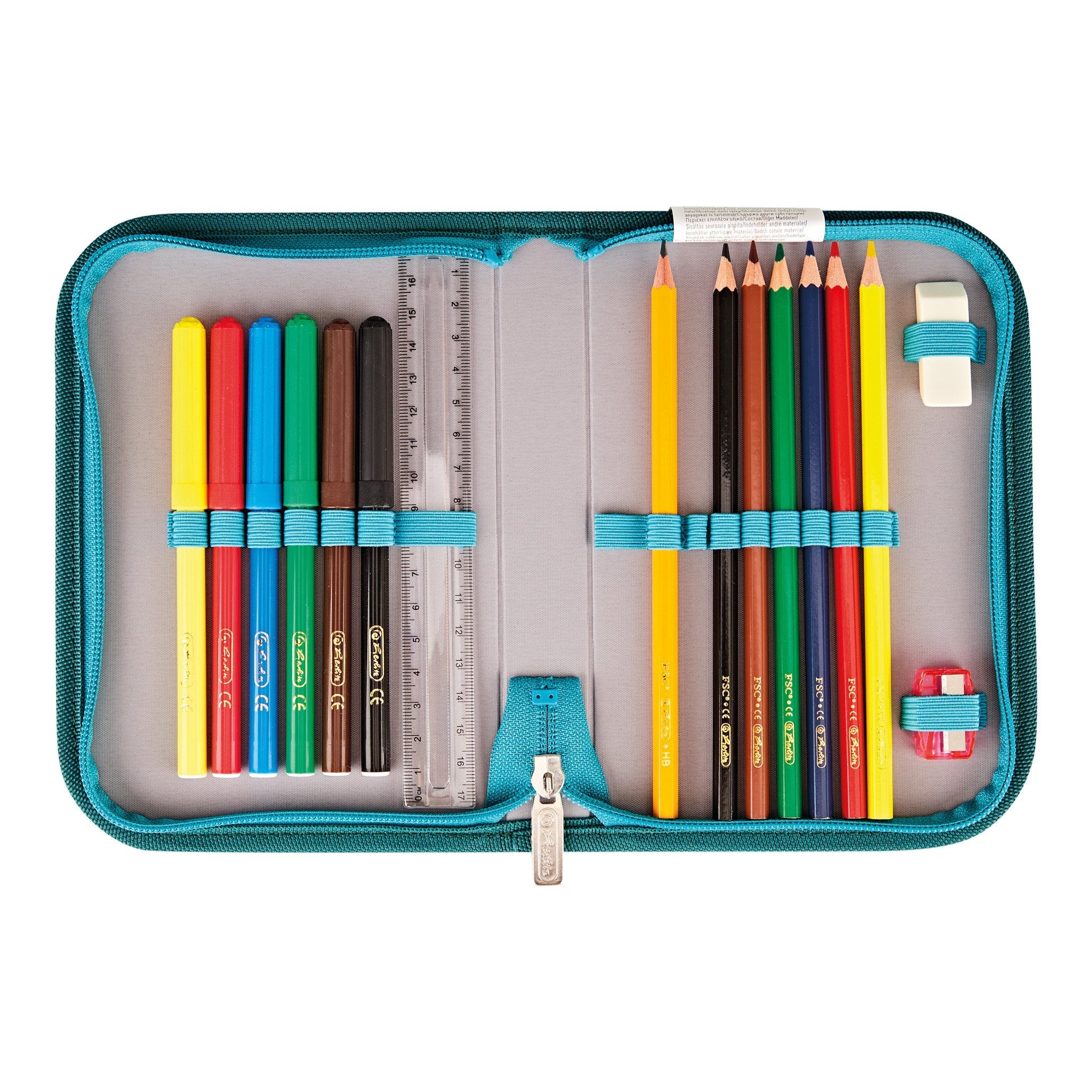 EAN 4008110358444 - Herlitz UltraLight Plus Green Rex juego de mochila escolar Niño Poliéster Verde, Turquesa imagen 4