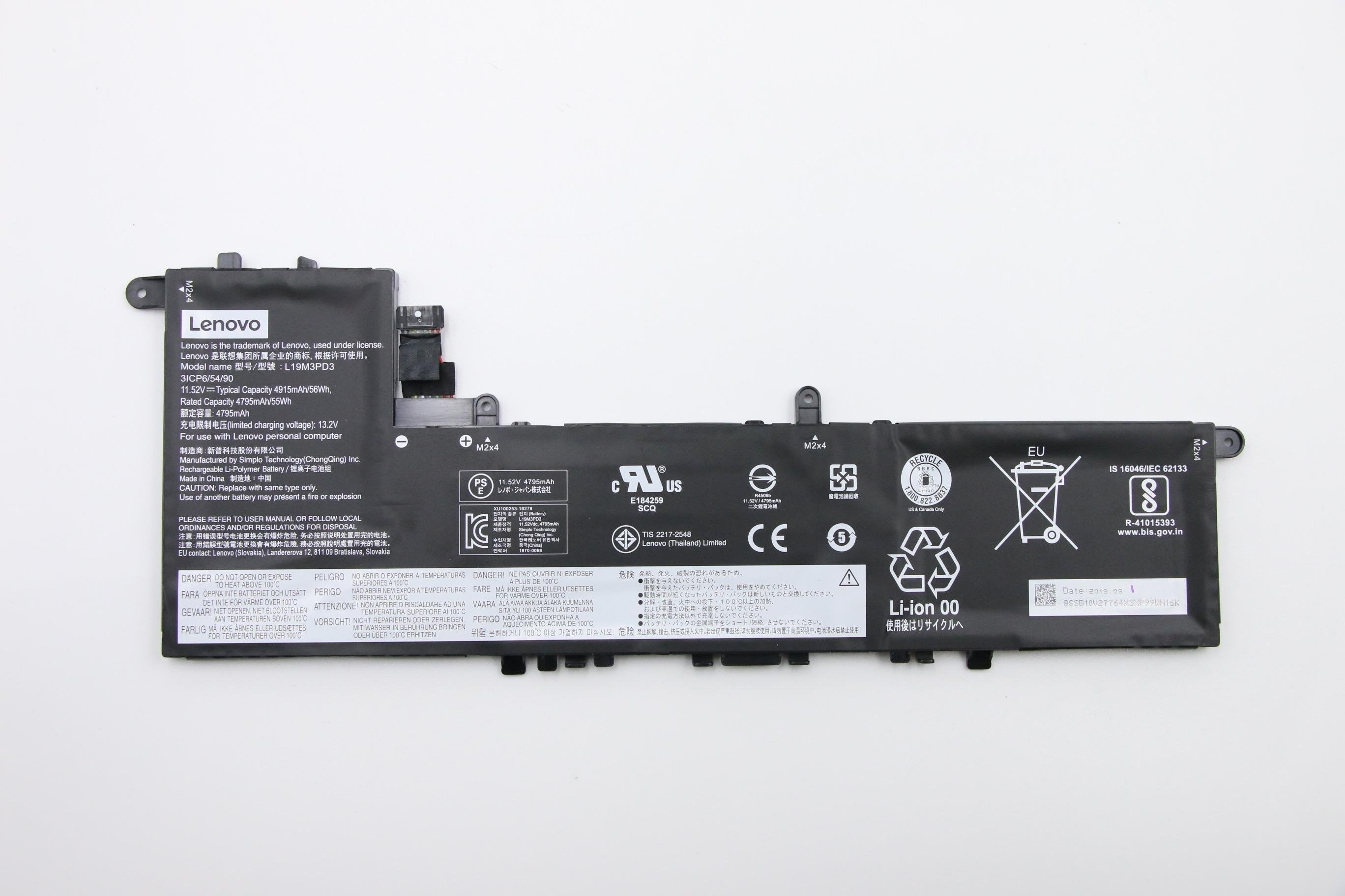Fru S540-13 Sp/B L19m3pd3 - 11.52v56wh3cellbty - Warranty: 6m