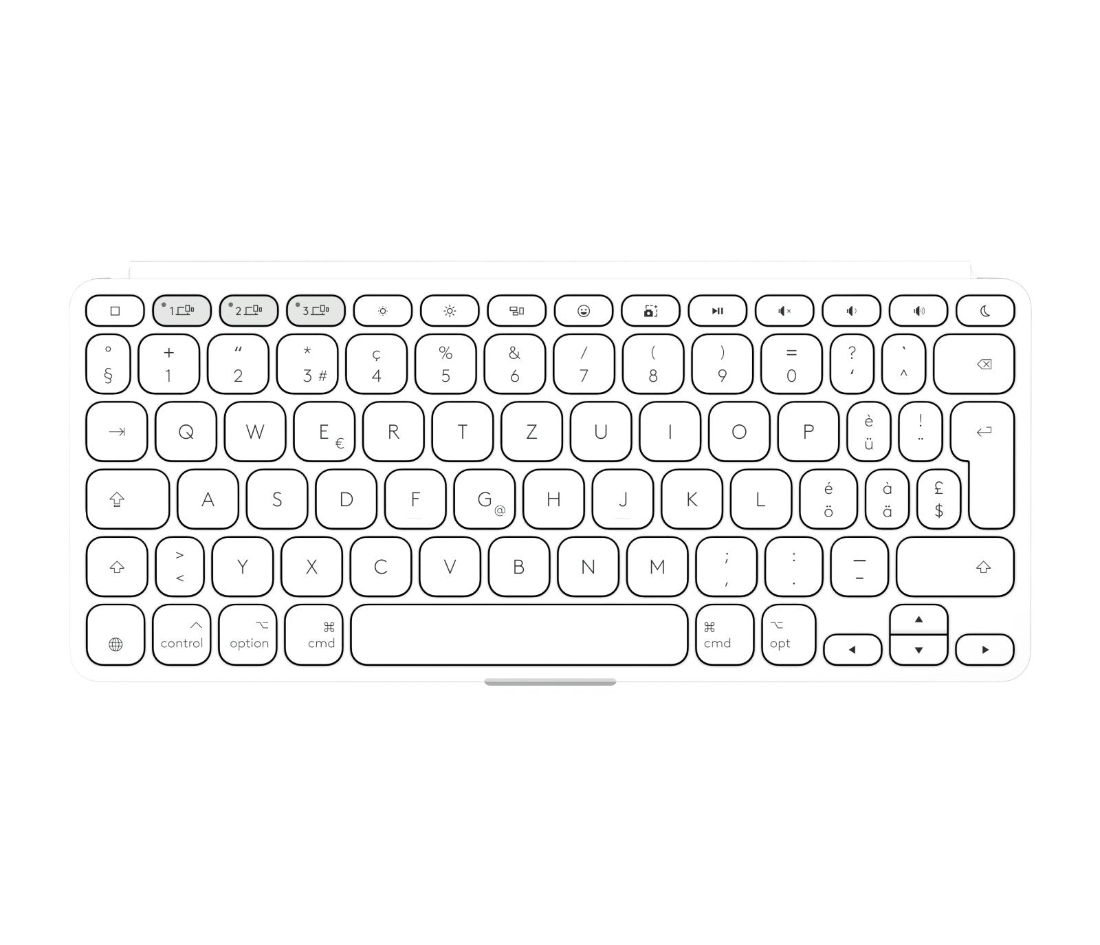 EAN 5099206125919 - Logitech 920-012965 teclado para móvil QWERTZ Alemán Bluetooth Blanco imagen 3