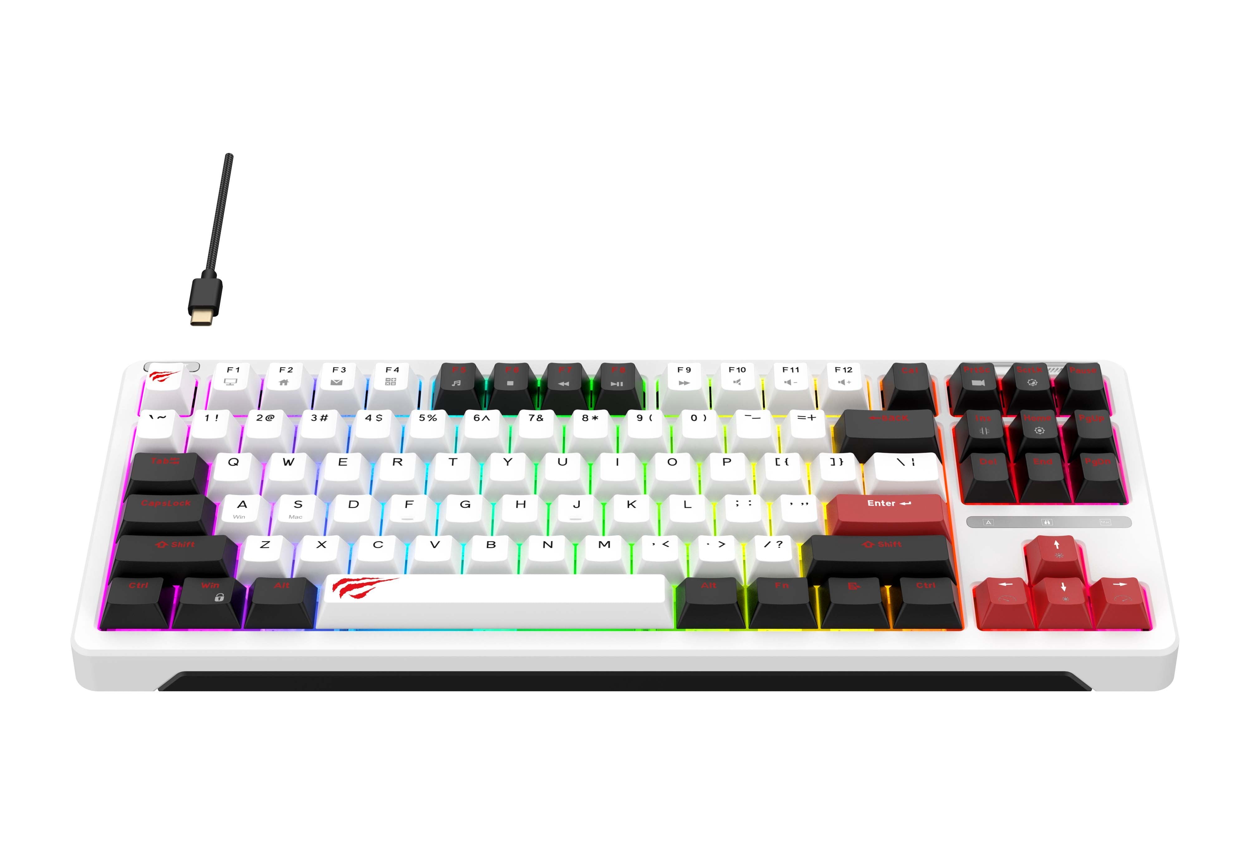 EAN 6939119026349 - Havit KB902L teclado Juego USB QWERTY Negro, Rojo, Blanco imagen 2