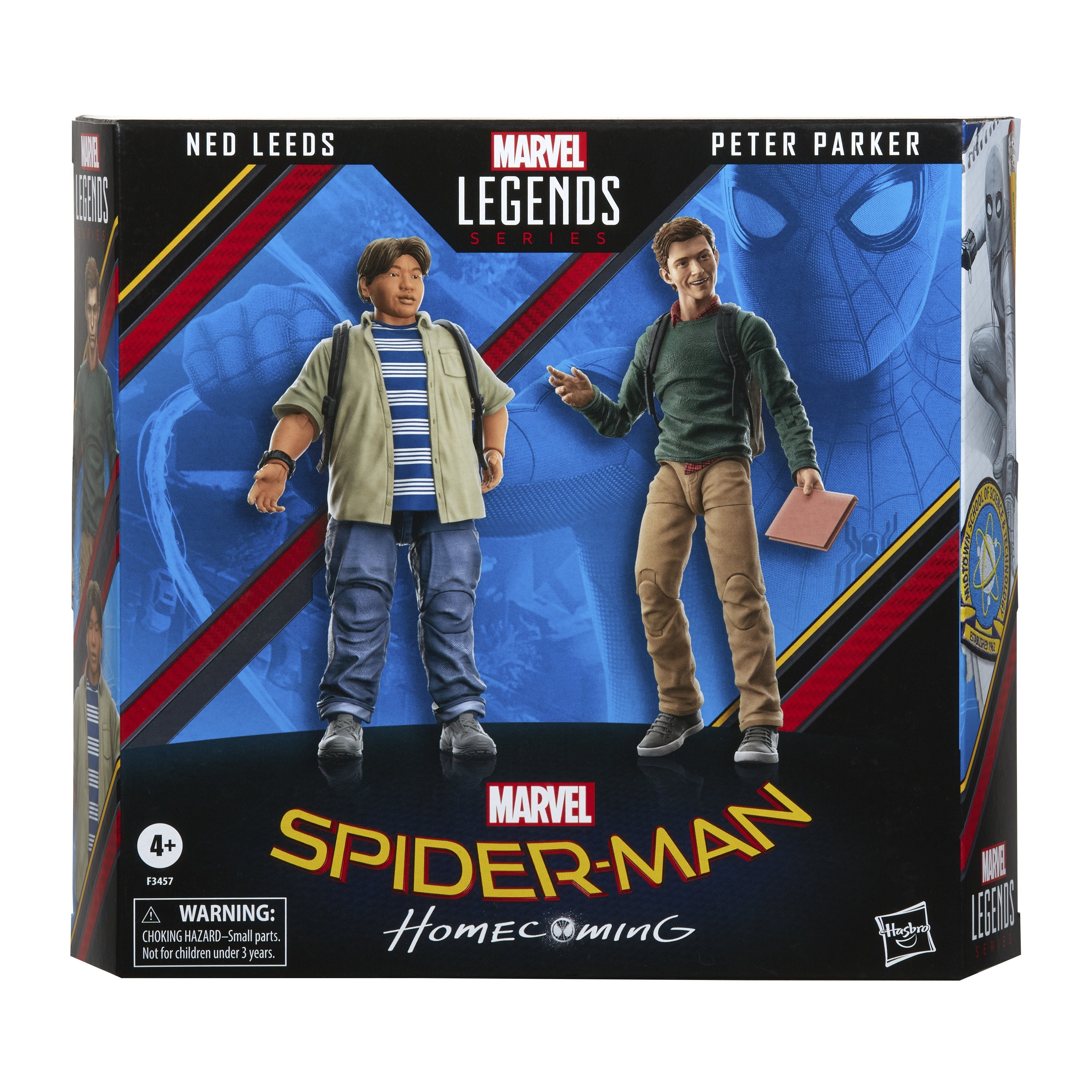 Set 2 Figuras Peter Parker Y Ned Leeds Spiderman Homecoming Marvel Legends 15cm