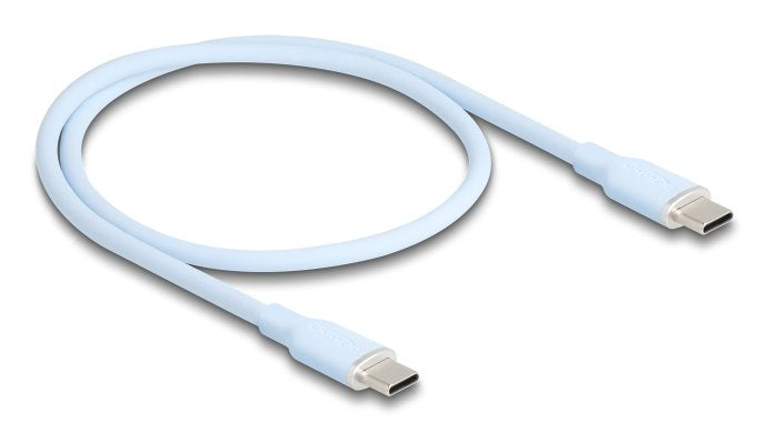 Delock 81233 Cable Usb 2.0 Usb Type-C Macho A Macho Pd 3.0 60 W 0,5 M Azul Silicona
