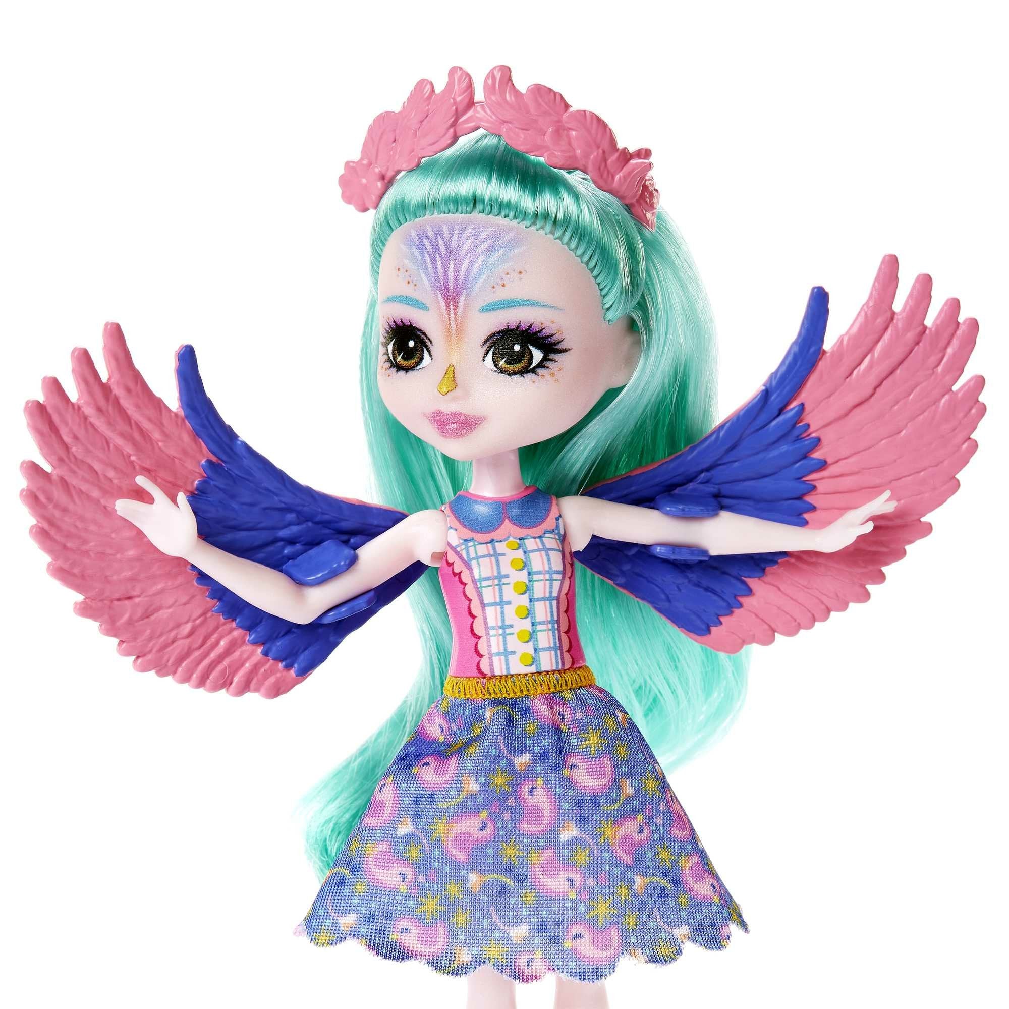 Muñeca Mattel Enchantimals Filia Finch Familia Hkn15