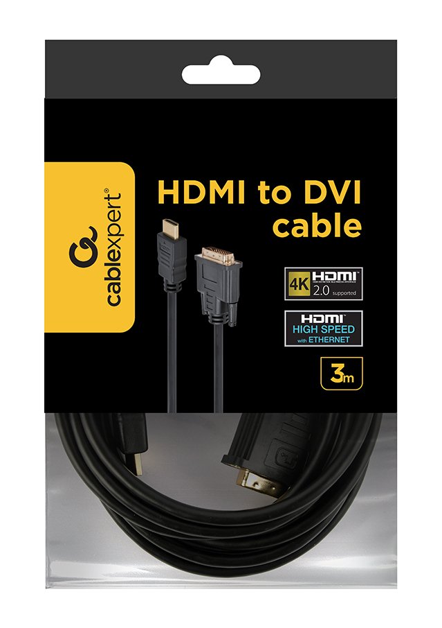 EAN 8716309043441 - Gembird 3m, HDMI/DVI, M/M DVI-D Negro imagen 4