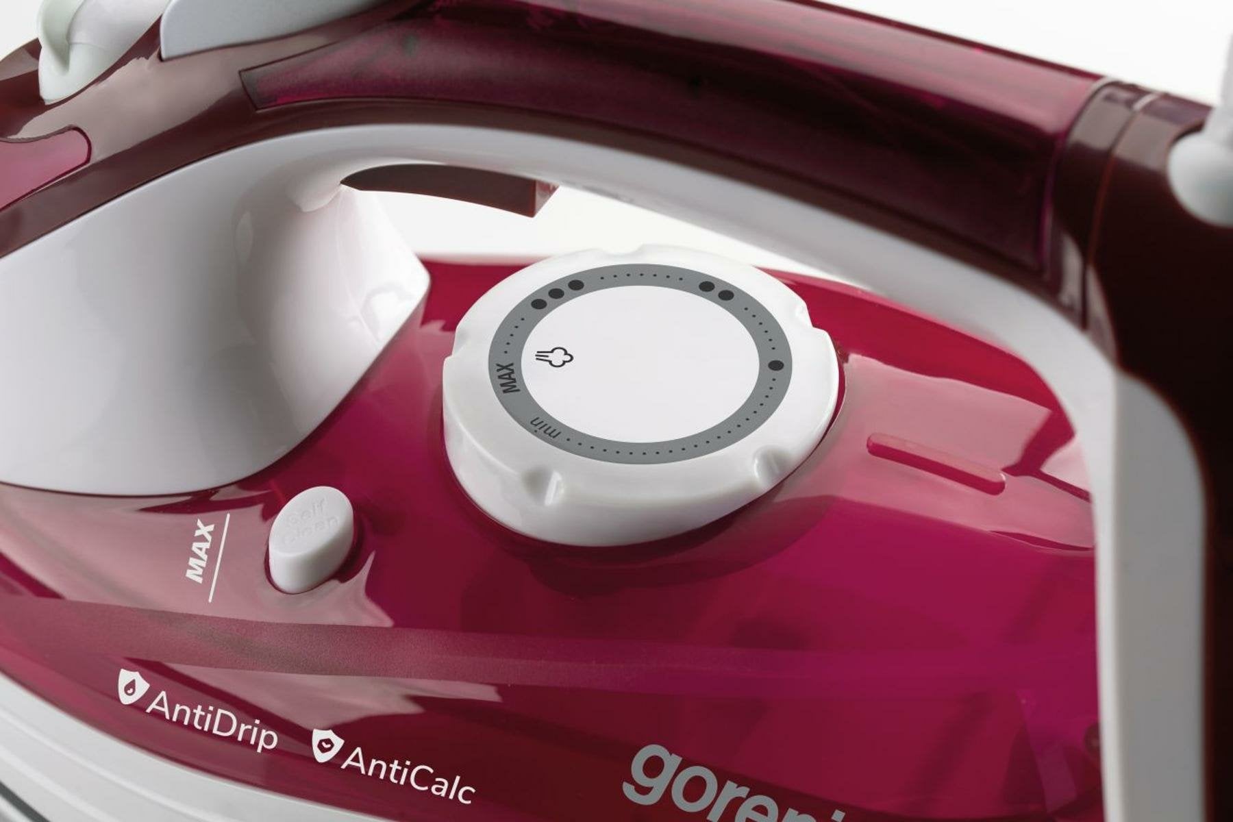 EAN 3838782393877 - Gorenje SIH3000RBC Plancha a vapor Suela de cerámica 3000 W Rojo imagen 9