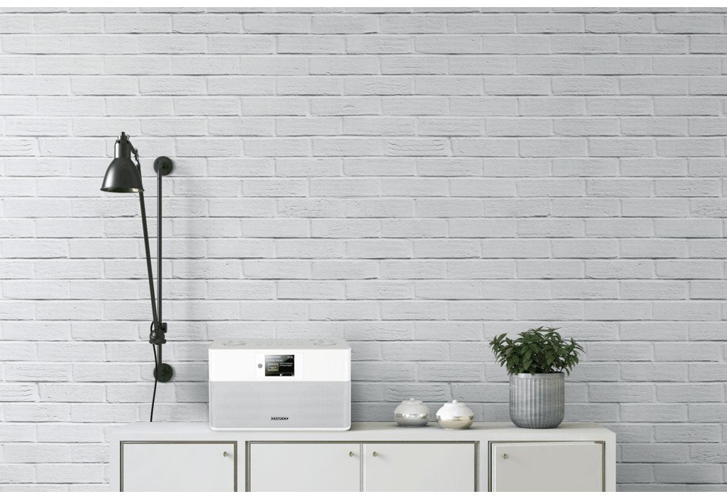 Kenwood Cr-M80dab Dab+ Radio, Grosses Tft Farbdisplay, Bluetooth Blanco