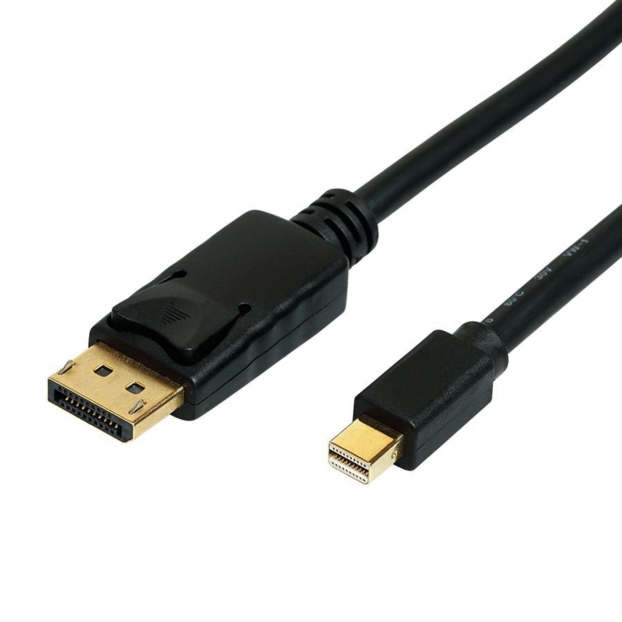 Roline Mini Displayport Cable, V1.4, Mdp - Dp, St - St, Schwarz, 2 M