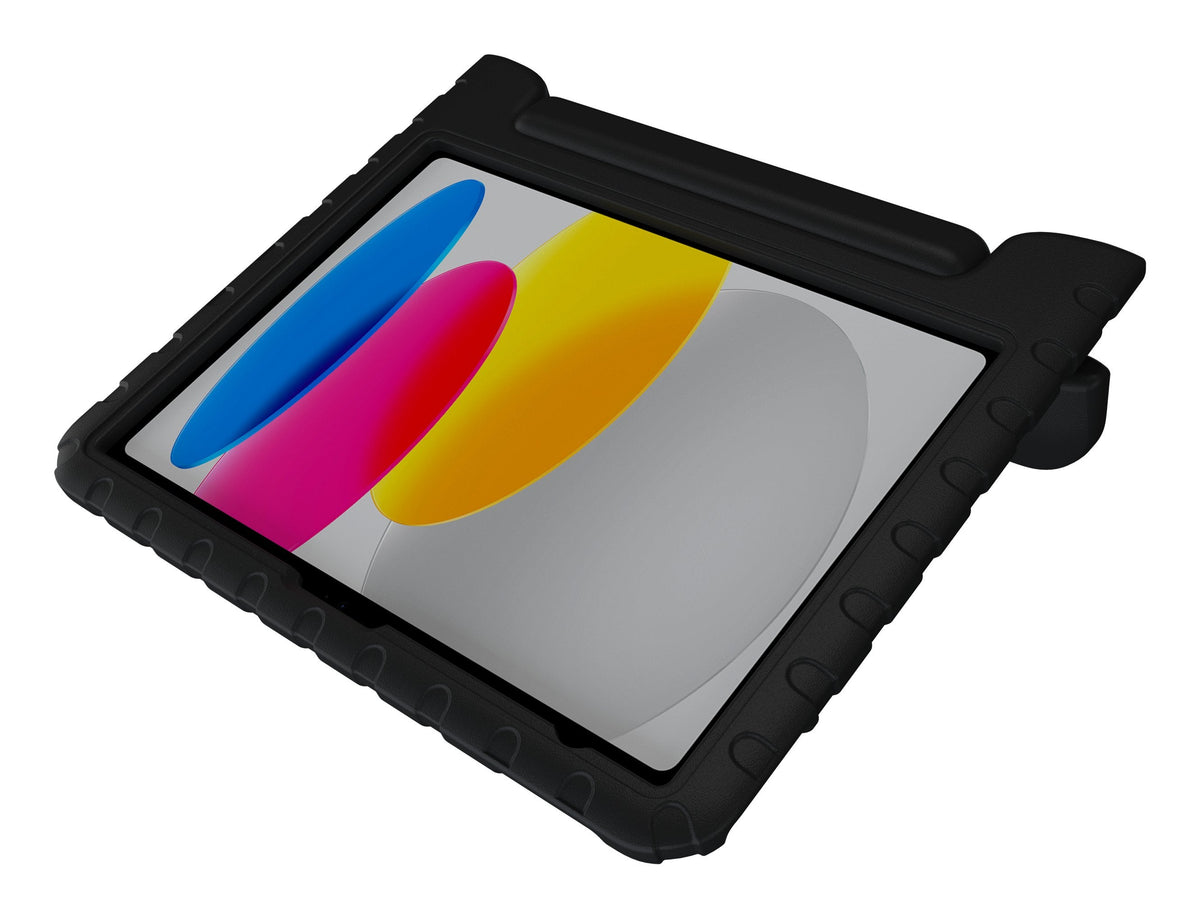 Deqster Kids Case Funda Para Tablet & Cristal Protector F. Ipad 10. 11.Gen Kindersicher & Robust, Integrierte Stylus-Soporte, 9h Display Protección Vidrio, Negro