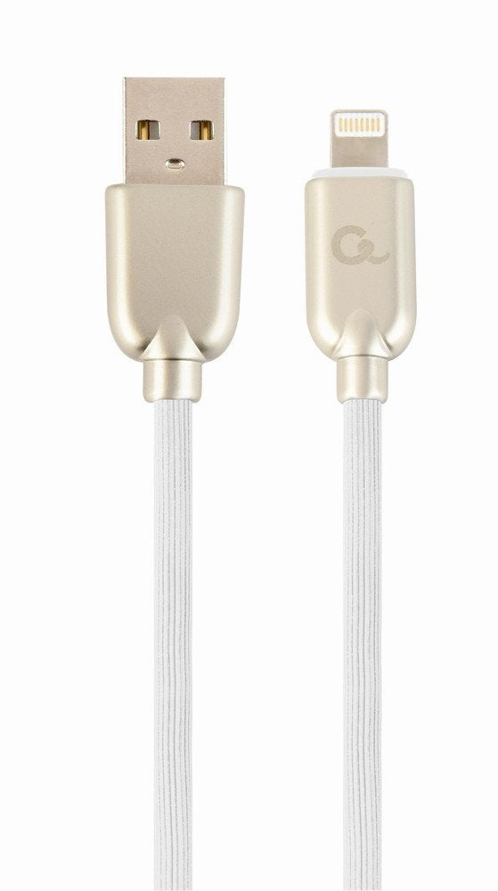Gembird Cc-Usb2r-Amlm-2m-W Cable De Carga Y Datos Premium De 8 Pines, 2 M, Blanco