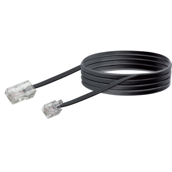 EAN 4004005504354 - Schwaiger 3.0m RJ-11 - RJ-45 3 m Negro imagen 3