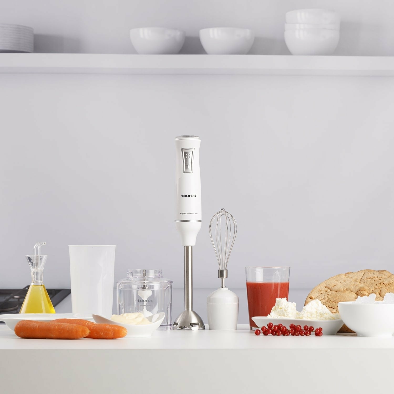 Batidora De Mano Taurus 916396000 Bapi 750 Pure Plus Inox