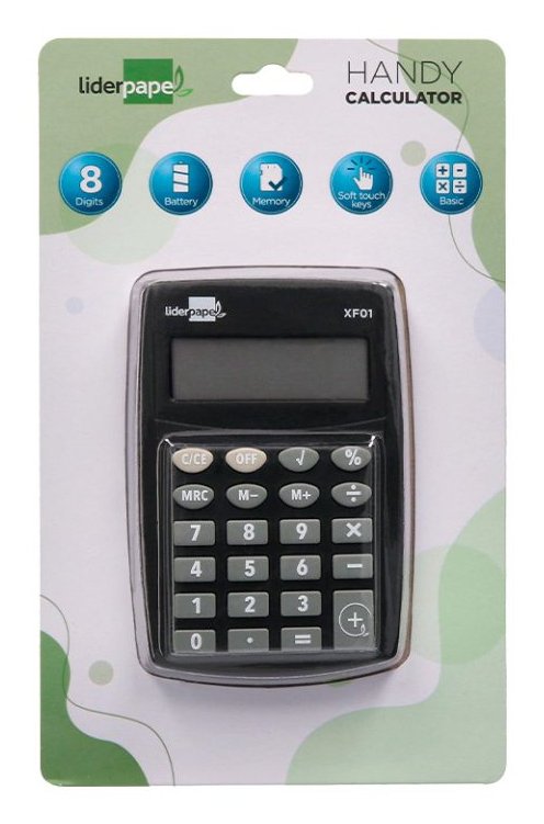 EAN 8423473040601 - Liderpapel XF01 calculadora Calculadora básica Negro imagen 2