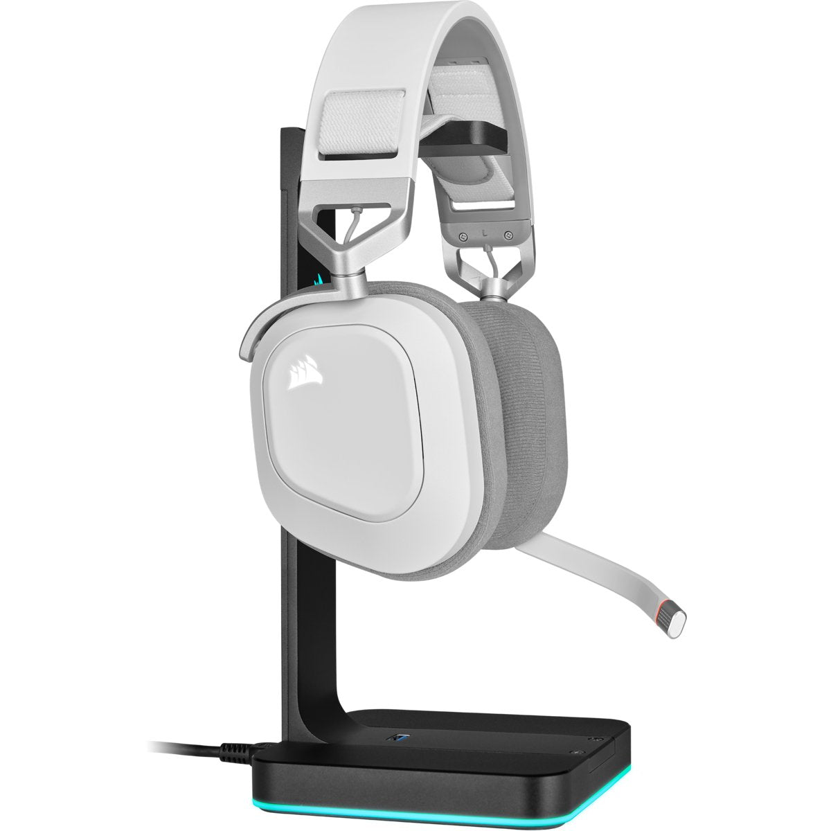 Auriculares Corsair Hs80 Rgb Wireless Blanco Ca-9011236-Eu