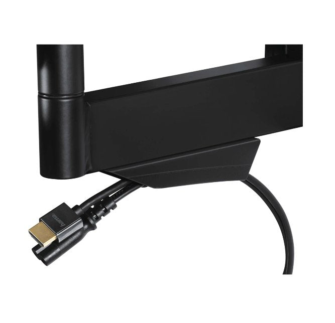 Soporte Mural Televisor, Negro, Doble Brazo Articulado, De 37 A 75 Pulg, Carga Máx. 45 Kg