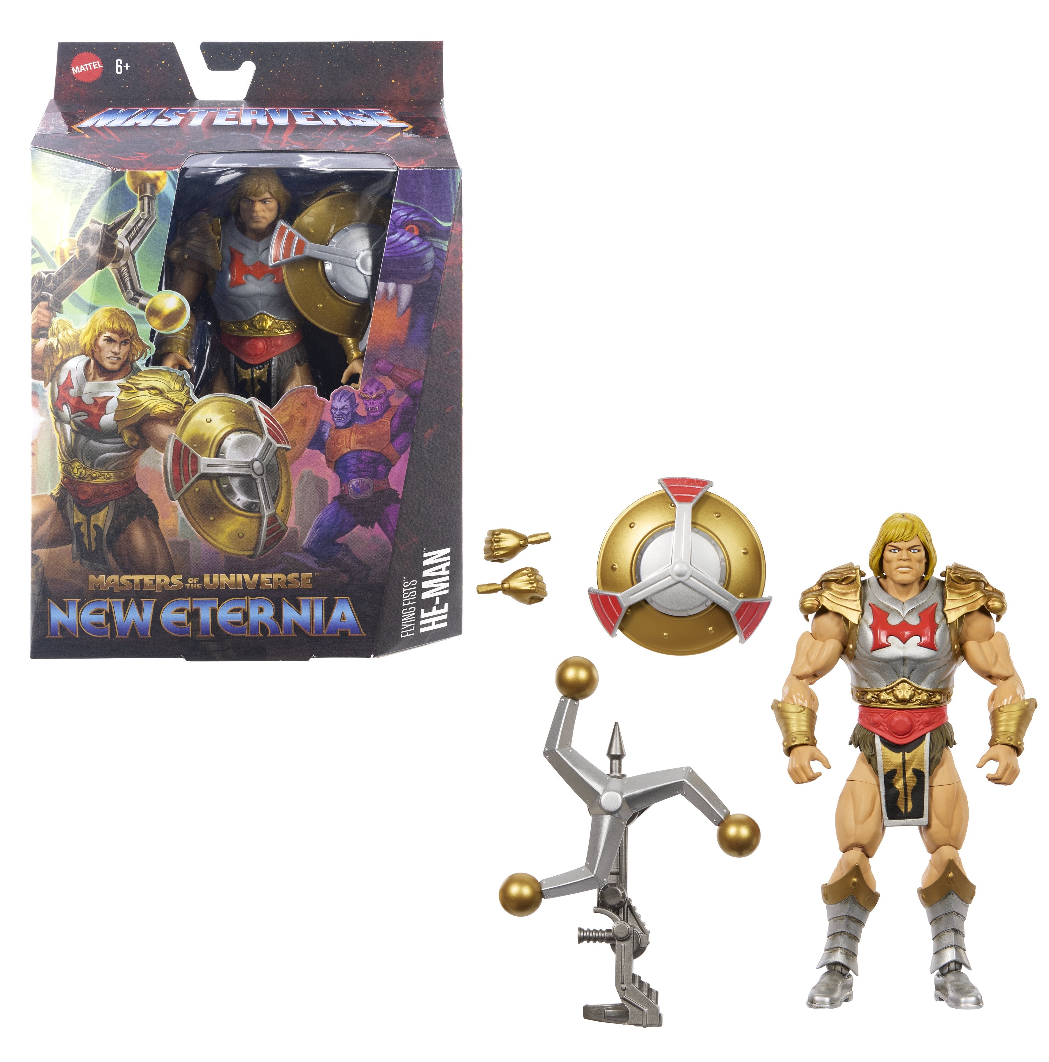 EAN 0194735264872 - Masters of the Universe Masterverse New Eternia Flying Fists He-Man imagen 6