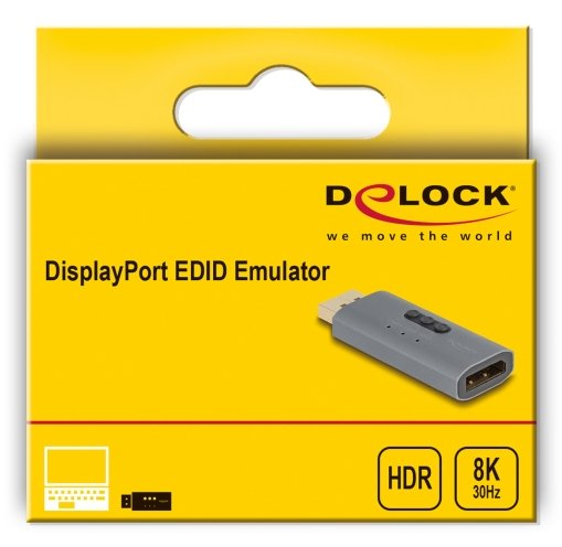 EAN 4043619643288 - DeLOCK 64328 cambiador de género para cable DisplayPort Antracita imagen 2