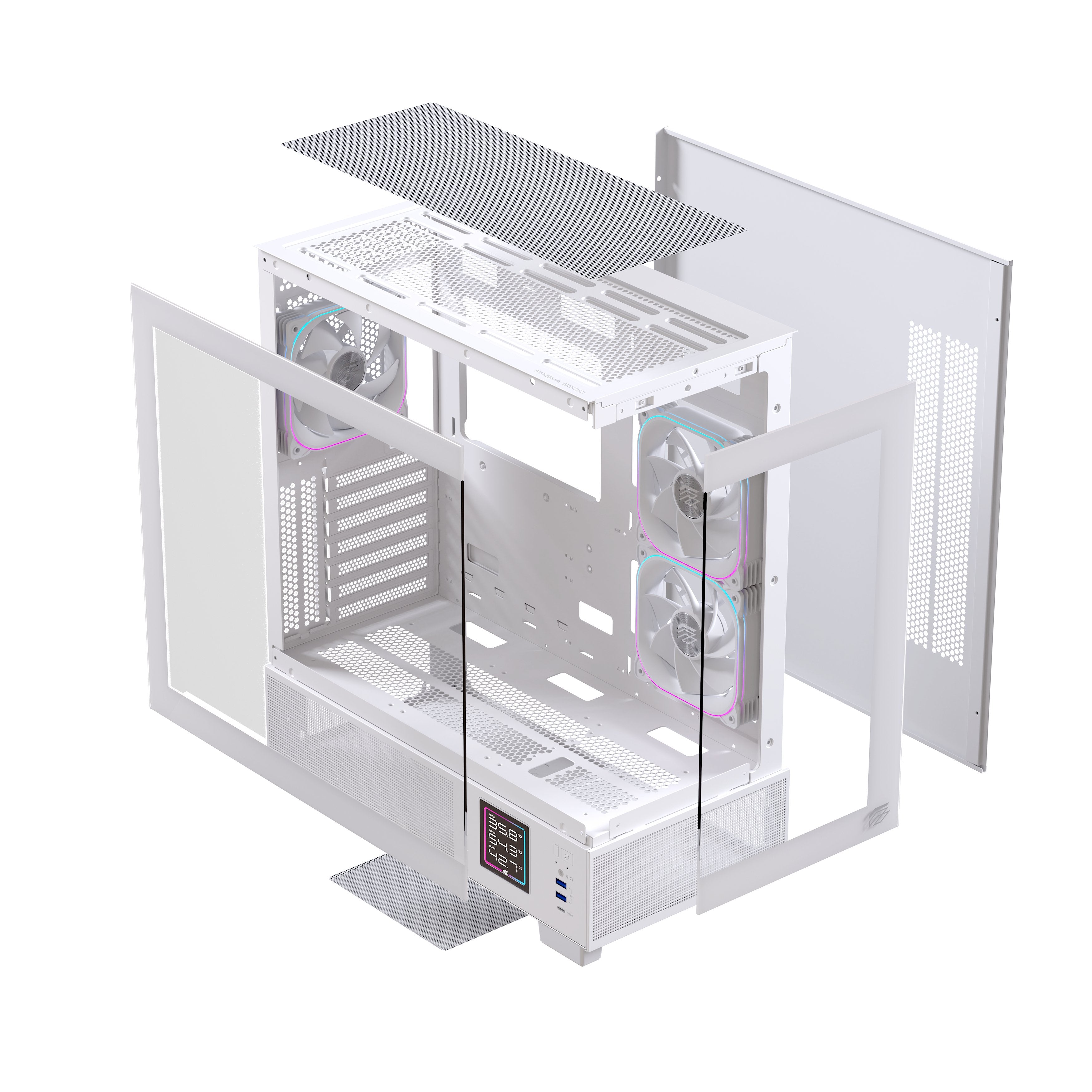 EAN 6977277360028 - Einarex EXCS-PR-51DR-W carcasa de ordenador Midi Tower Blanco imagen 18