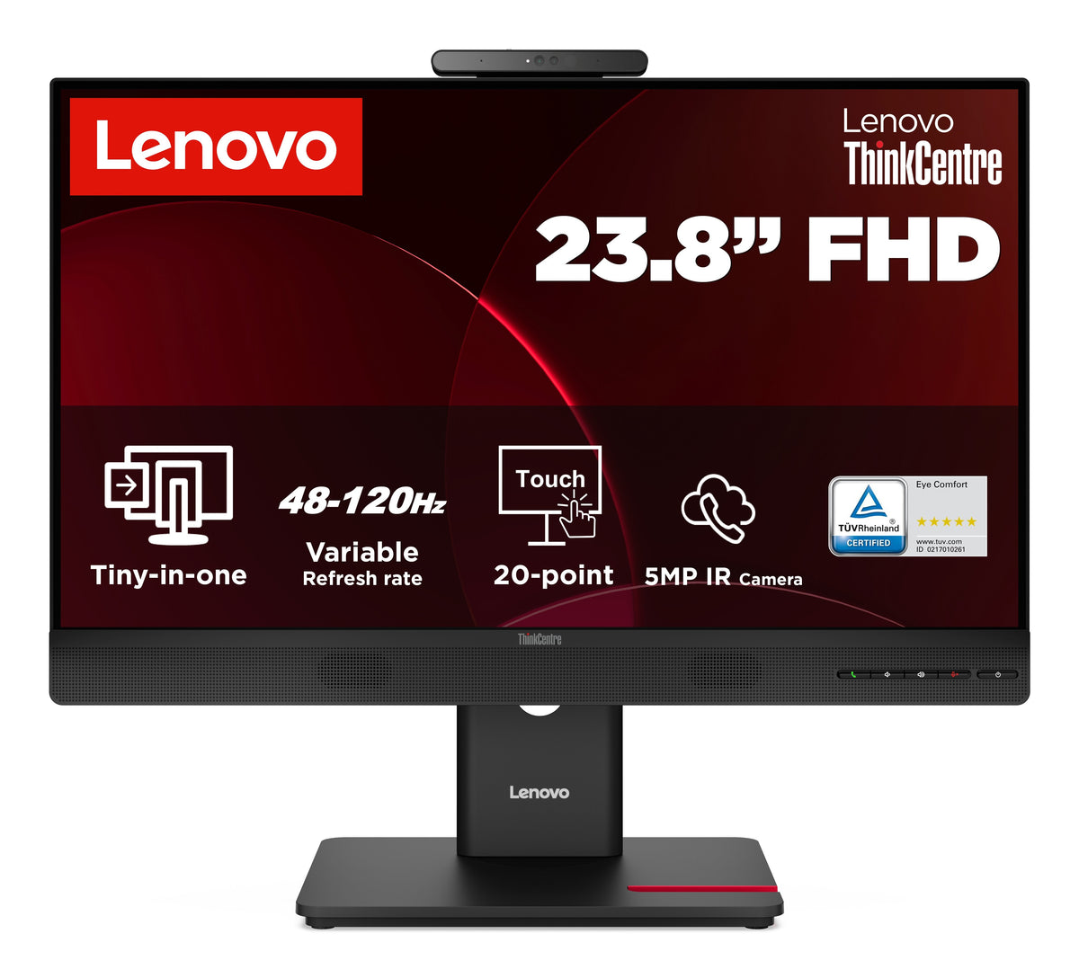 Lenovo Thinkcentre Tio24 Gen 6 Touch 23.8 Fhd 1920x1080 16:9 250nits Black 3y Warranty