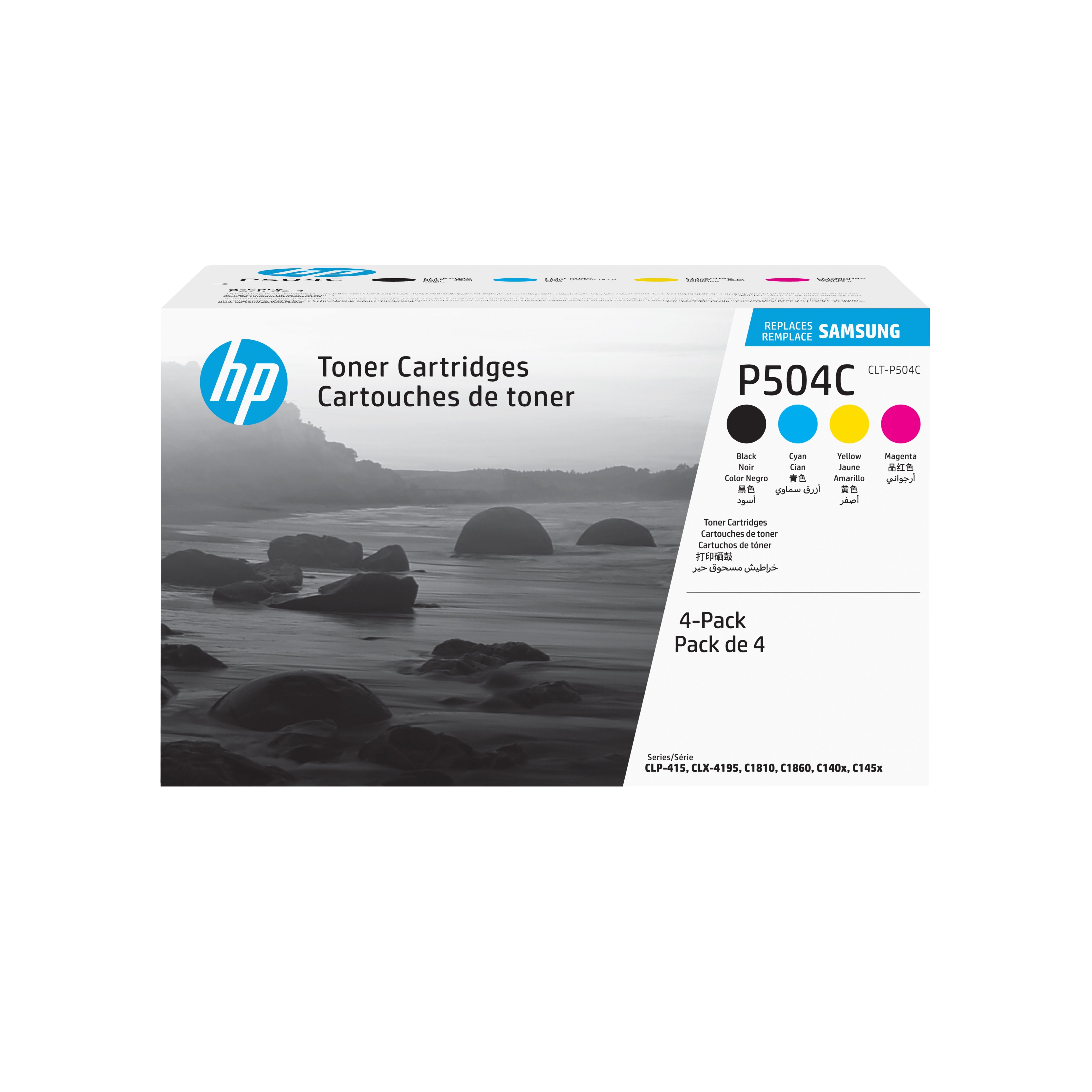 EAN 0191628444922 - Samsung CLT-P504C 4-pack Cyan/Magenta/Yellow/Black Original Toner Cartridge cartucho de tóner 4 pieza(s) imagen 1