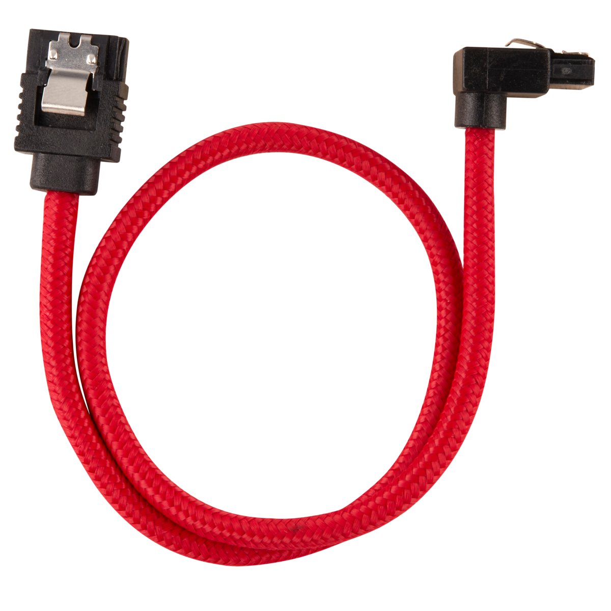 Cable Sata Premium Corsair Con Conector De 90 °, Paquete De 2 - Rojo