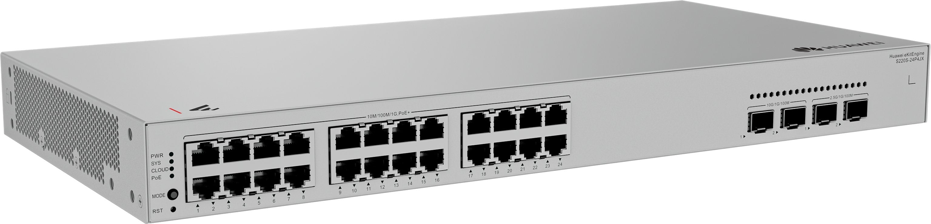 EAN 6901443458721 - HUAWEI eKit S220S-24P4JX Gigabit Ethernet (10/100/1000) Energía sobre Ethernet (PoE) 1U imagen 2