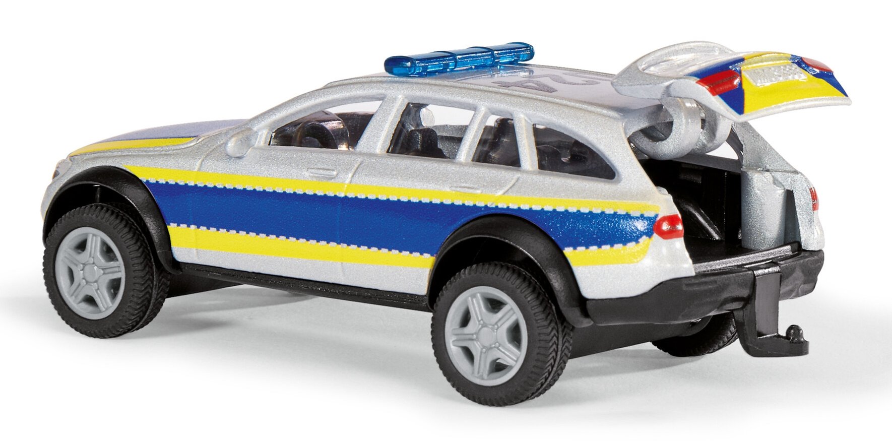 EAN 4006874023028 - Siku Mercedes-Benz E-Class All Terrain 4X4 Police Modelo a escala de furgón policial Previamente montado imagen 2