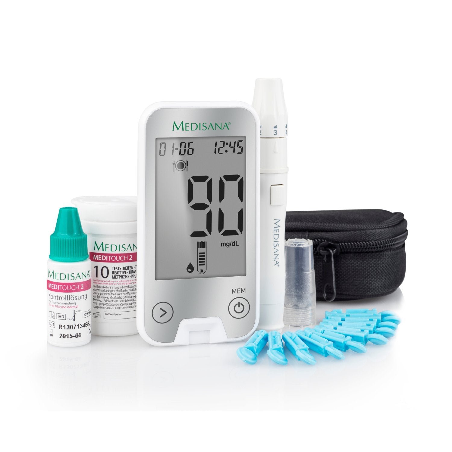 EAN 4015588790485 - Medisana MediTouch2 medidor de glucosa 5 s 0,6 µl Gris imagen 3