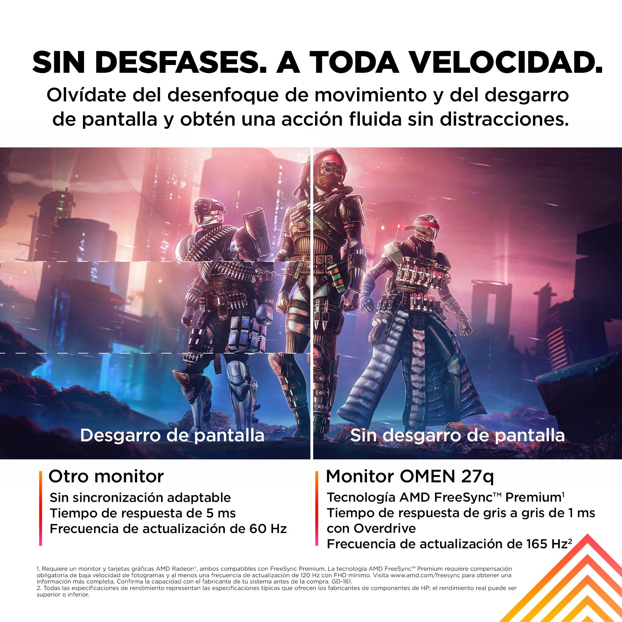 EAN 0197029616517 - OMEN by HP 27 inch QHD 165Hz Gaming Monitor - OMEN 27q pantalla para PC 68,6 cm (27") 2560 x 1440 Pixeles imagen 13